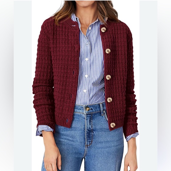 NWT PRETTYGARDEN Women's Knit Cardigan Sweater Long Sleeve Button Down Sz S - Picture 2 of 7